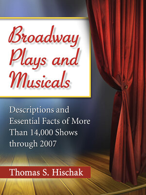 cover image of Broadway Plays and Musicals